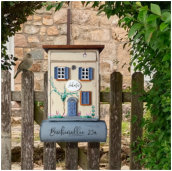 Briefkasten Haus beige